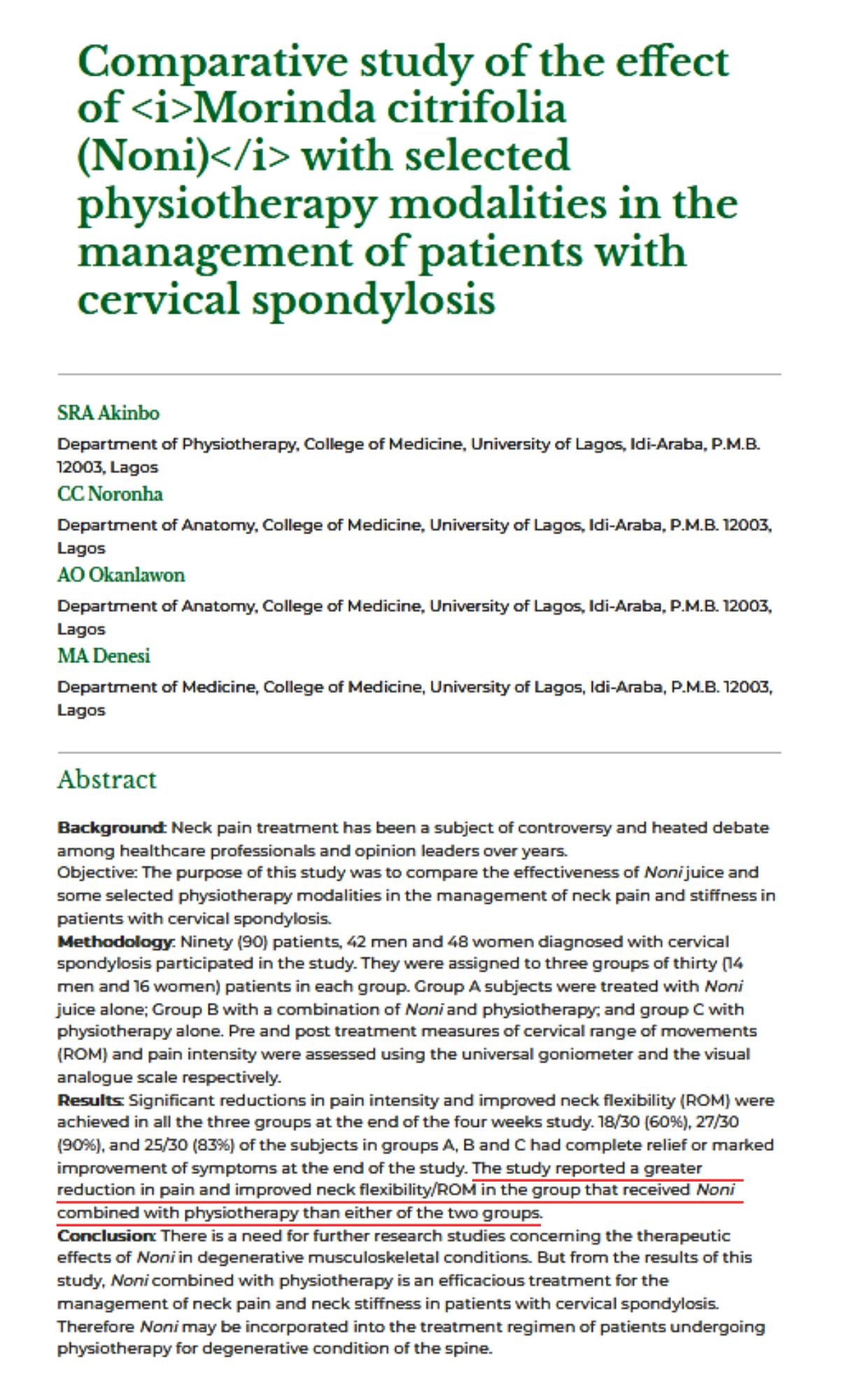 Apa Gejala Saraf Kejepit di Leher Bisa Diatasi oleh Noni Juice?