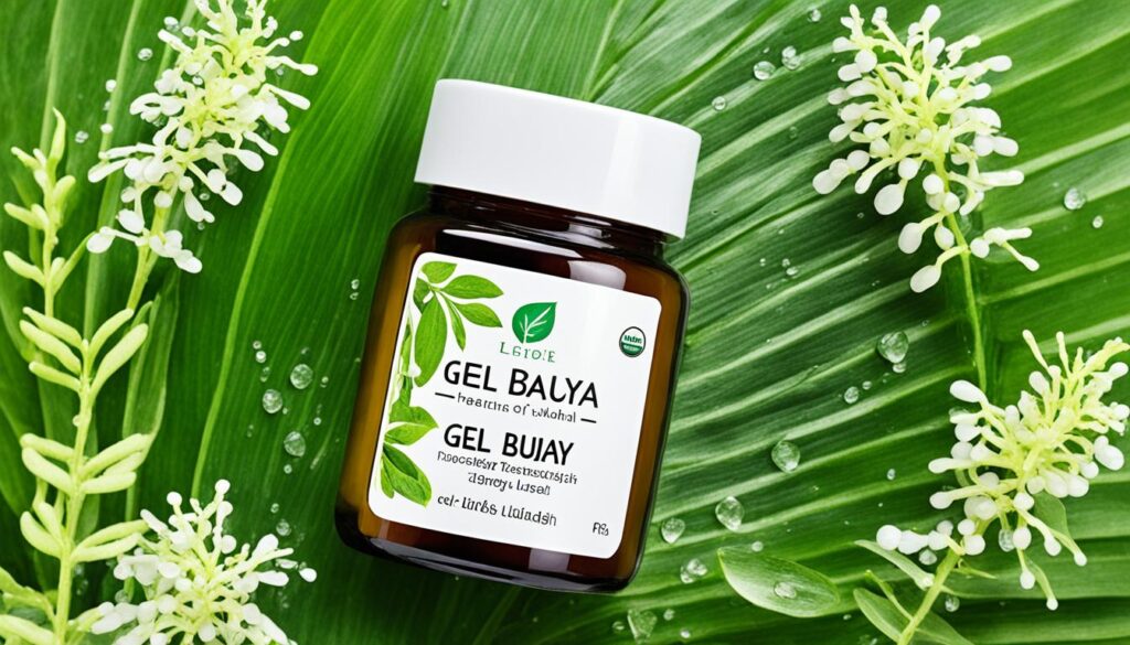 Ilustrasi gel lidah buaya