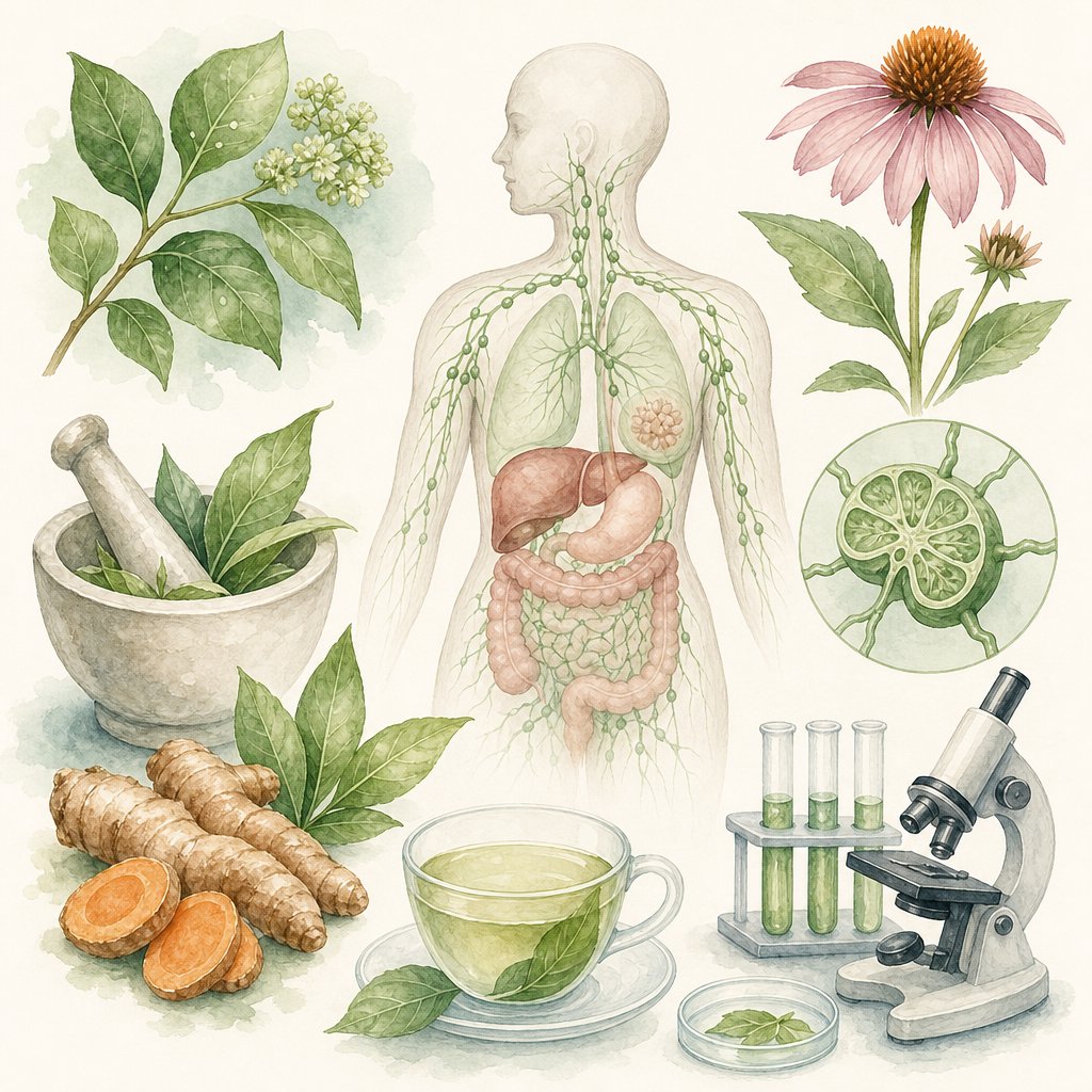 Ilustrasi Langkah 3: Tanaman Herbal yang Mendukung Mekanisme Deteksi Dini