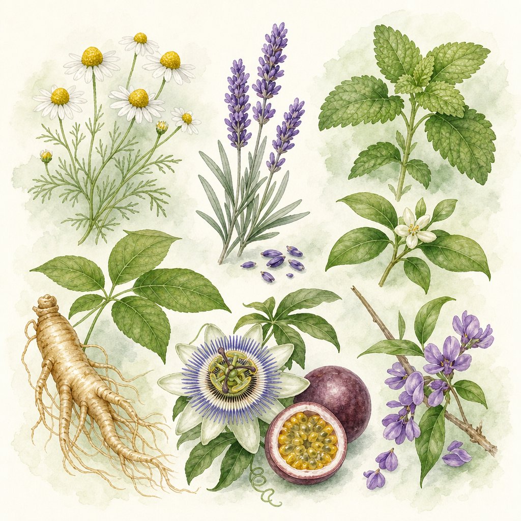 Ilustrasi Pilihan Herbal untuk Meredakan Stres