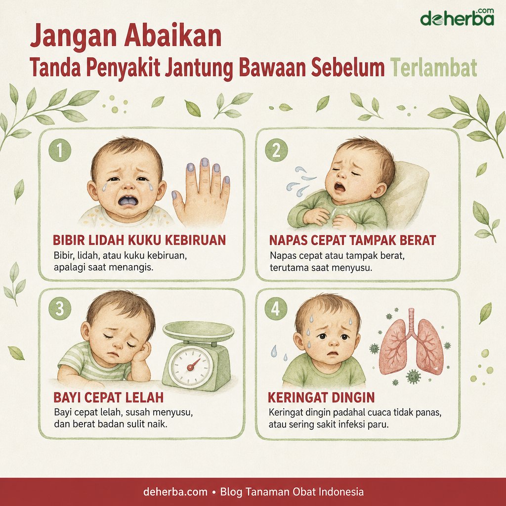 Infografis Jangan Abaikan Tanda Penyakit Jantung Bawaan Sebelum Terlambat