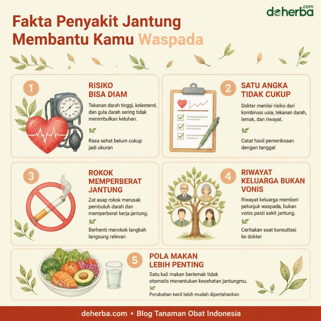 Infografis 15 Fakta Penyakit Jantung yang Membantu Kamu Waspada