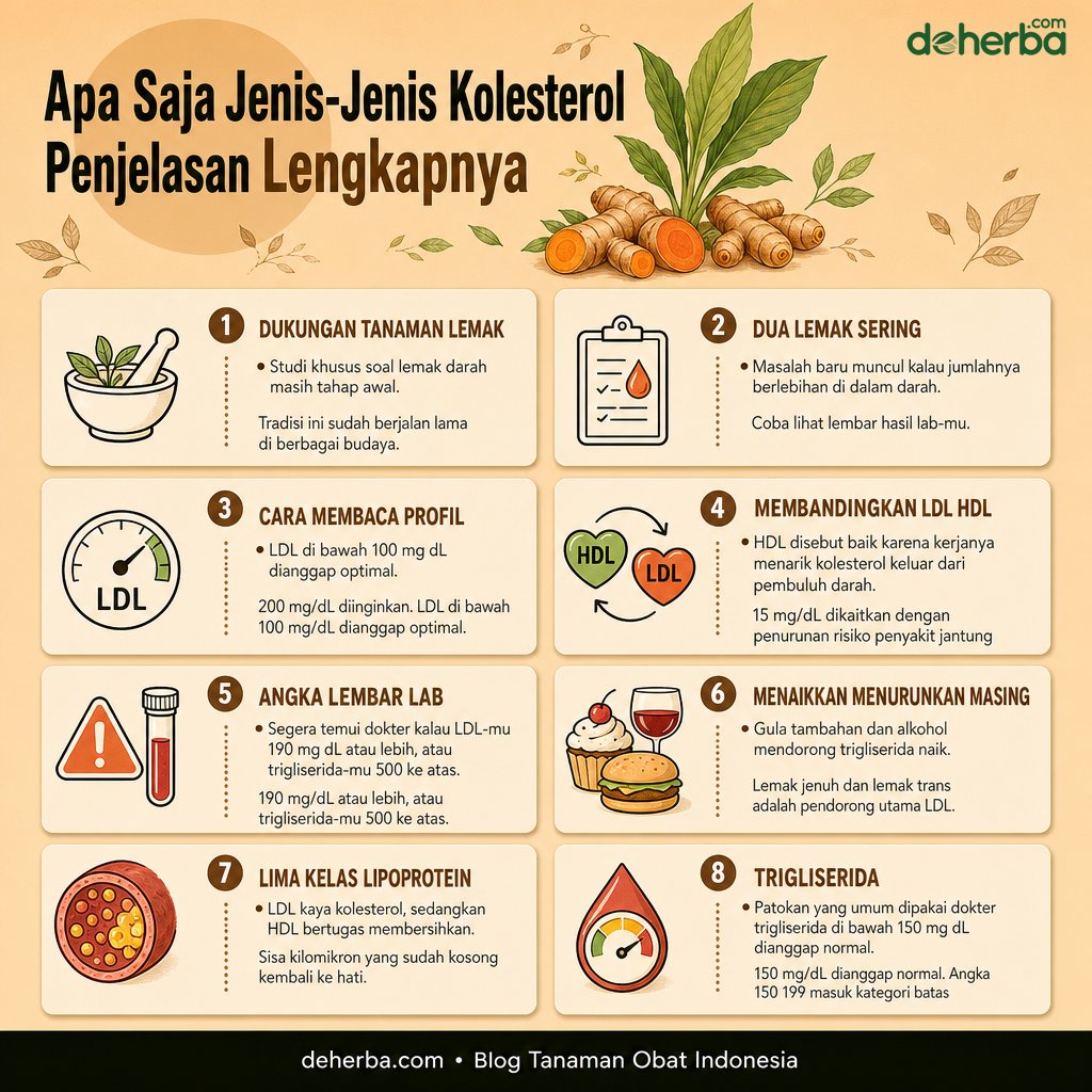 Infografis Apa Saja Jenis-Jenis Kolesterol? Ini Penjelasan Lengkapnya