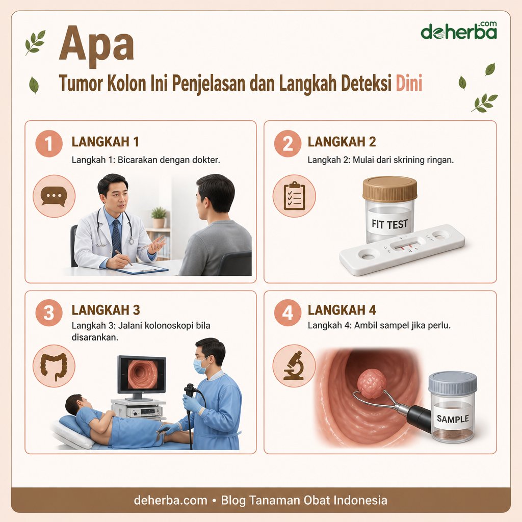 Infografis Apa Itu Tumor Kolon? Ini Penjelasan dan Langkah Deteksi Dini