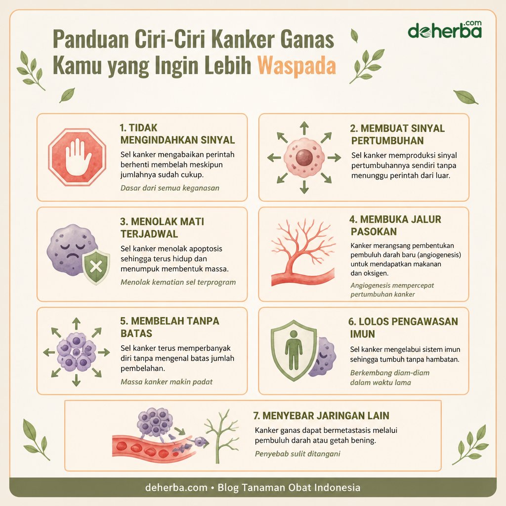 Infografis Panduan Ciri-Ciri Kanker Ganas: untuk Kamu yang Ingin Lebih Waspada